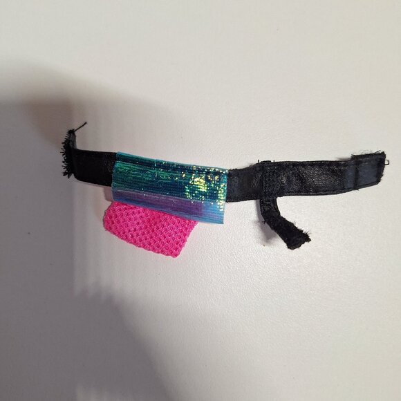 1996 Fanny Pack Pouch Ocean Friends Barbie Vintage 90s Neon Pink Blue - Picture 4 of 6